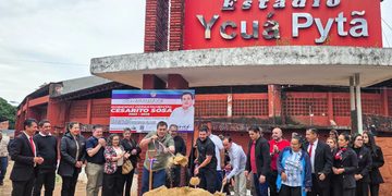 Villarrica: arrancan obras de refacción del Estadio Ycuá Pytã