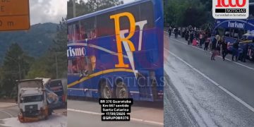 Bus paraguayo protagoniza siniestro vial en Brasil