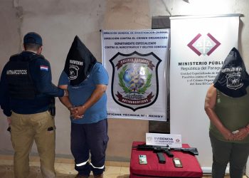 Ypané: allanamiento antidrogas deja dos detenidos y un fusil incautado