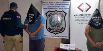 Ypané: allanamiento antidrogas deja dos detenidos y un fusil incautado