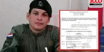 Policía que «se esfumó» con más de G. 50 millones de su camarada fue dado de baja