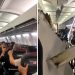 Avión despegó, empezó a sacudirse y parte del techo cayó sobre pasajeros