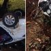 Tres personas resultan heridas tras choque entre automóvil y motocicleta