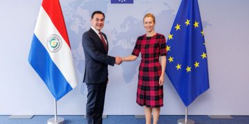 Canciller se reúne en Bruselas con la alta representante de la Unión Europea