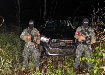 Hallan importante carga de marihuana enterrada en Concepción
