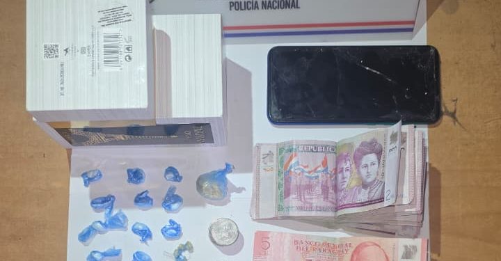 Operativo policial en Bañado Sur deja un aprehendido con drogas y dinero