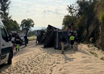 Bebé paraguayo murió tras el vuelco de un camión en Brasil