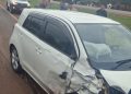 Chocan al frenar para rescatar a un perro en Yguazú