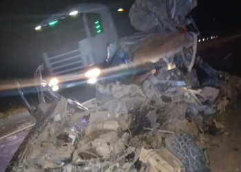Tres muertos tras fuerte choque entre camioneta y ómnibus en Benjamín Aceval
