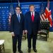 Donald Trump y el primer ministro británico abordan el tema Malvinas en la ONU