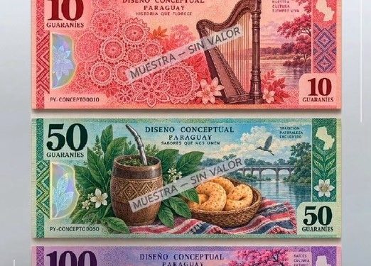 El Banco Central del Paraguay aclara que los diseños de billetes viralizados son falsos