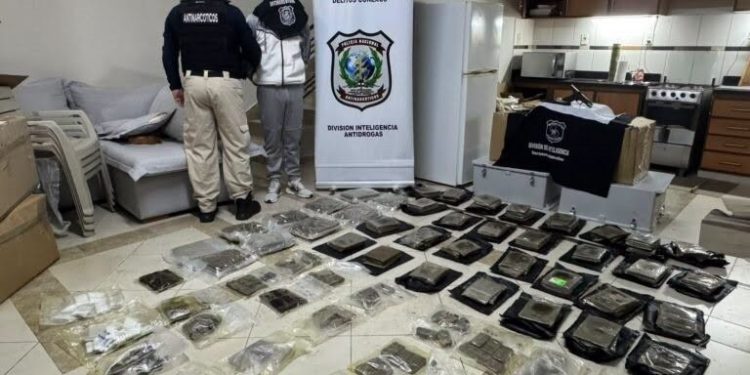 Detuvieron a un policía con casi 53 kilos de marihuana «premium»