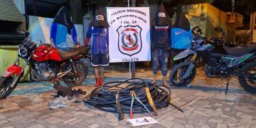 Recuperaron 70 metros de cables de Copaco y detuvieron a cuatro personas