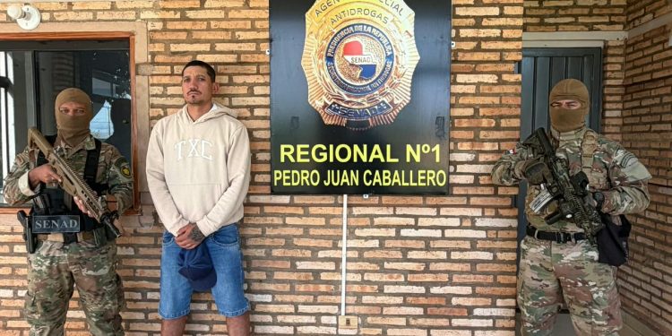 Capturan en Capitán Bado a brasileño condenado a más de 40 años por narcotráfico