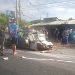 Choque frontal entre bus y automóvil deja dos heridos en J. Augusto Saldívar