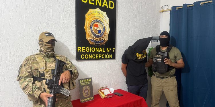 Detienen en Concepción a joven que transportaba más de 1,7 kilos de cocaína