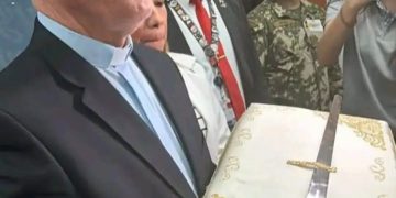 La espada de San Miguel Arcángel llega por primera vez a Paraguay