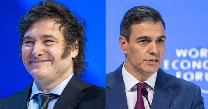 Milei contra Sánchez: «impresentable dictador» y «ladrón corrupto»