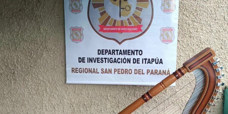 Recuperan en Encarnación un arpa valuada en G. 100 millones, robada en 2022