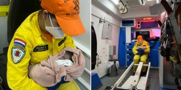 Una nueva vida llegó con la ayuda de los bomberos amarillos de Capiatá