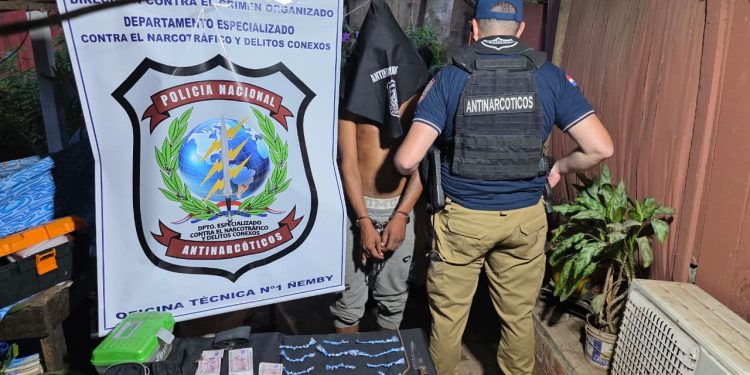 Detuvieron a presunto integrante del Clan Rotela e incautaron dosis de crack