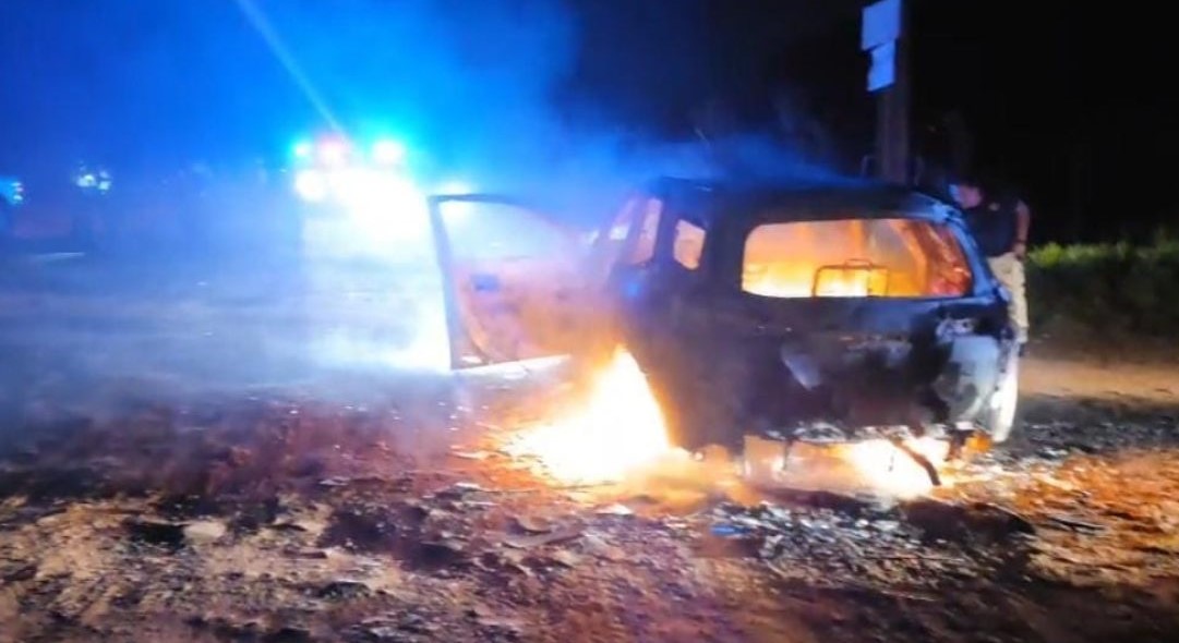 Imagen de la cobertura: Quemaron otra camioneta en PJC, cerca del lugar donde hallaron un cadáver