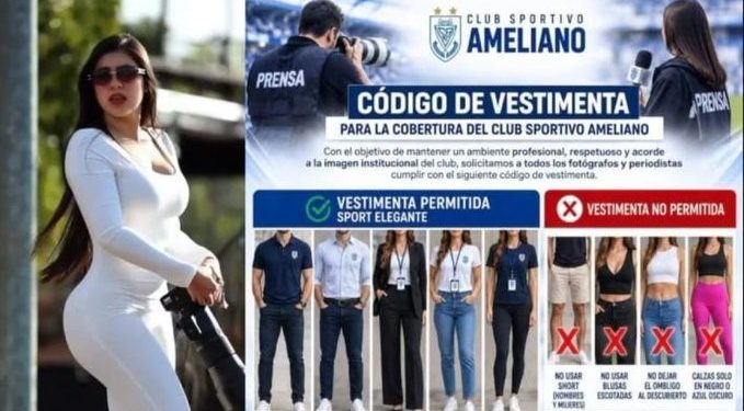 Jefa de prensa del Ameliano pidió disculpas tras polémica por «código de vestimenta»
