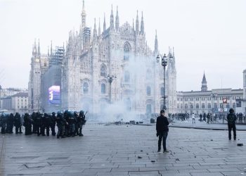 Las protestas violentas también se registran en Italia