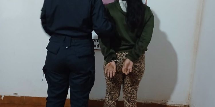 Fue a una comisaría para intentar liberar a su pareja y terminó detenida