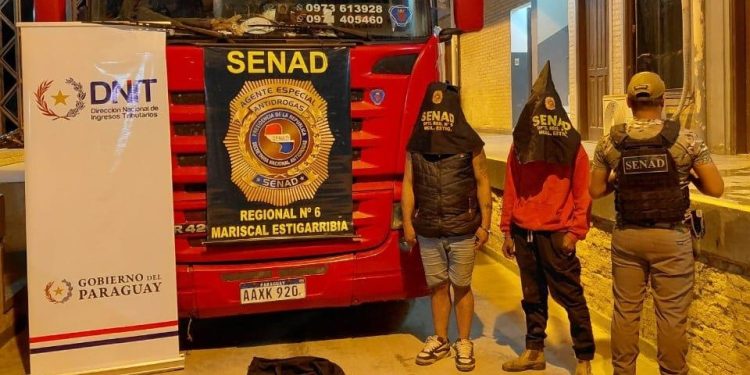 SENAD desbarató una carga de droga oculta entre cueros